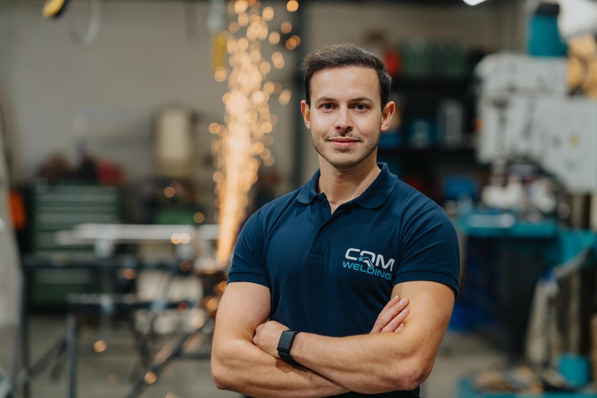 Stef ceyssens zaakvoerder van cqm welding