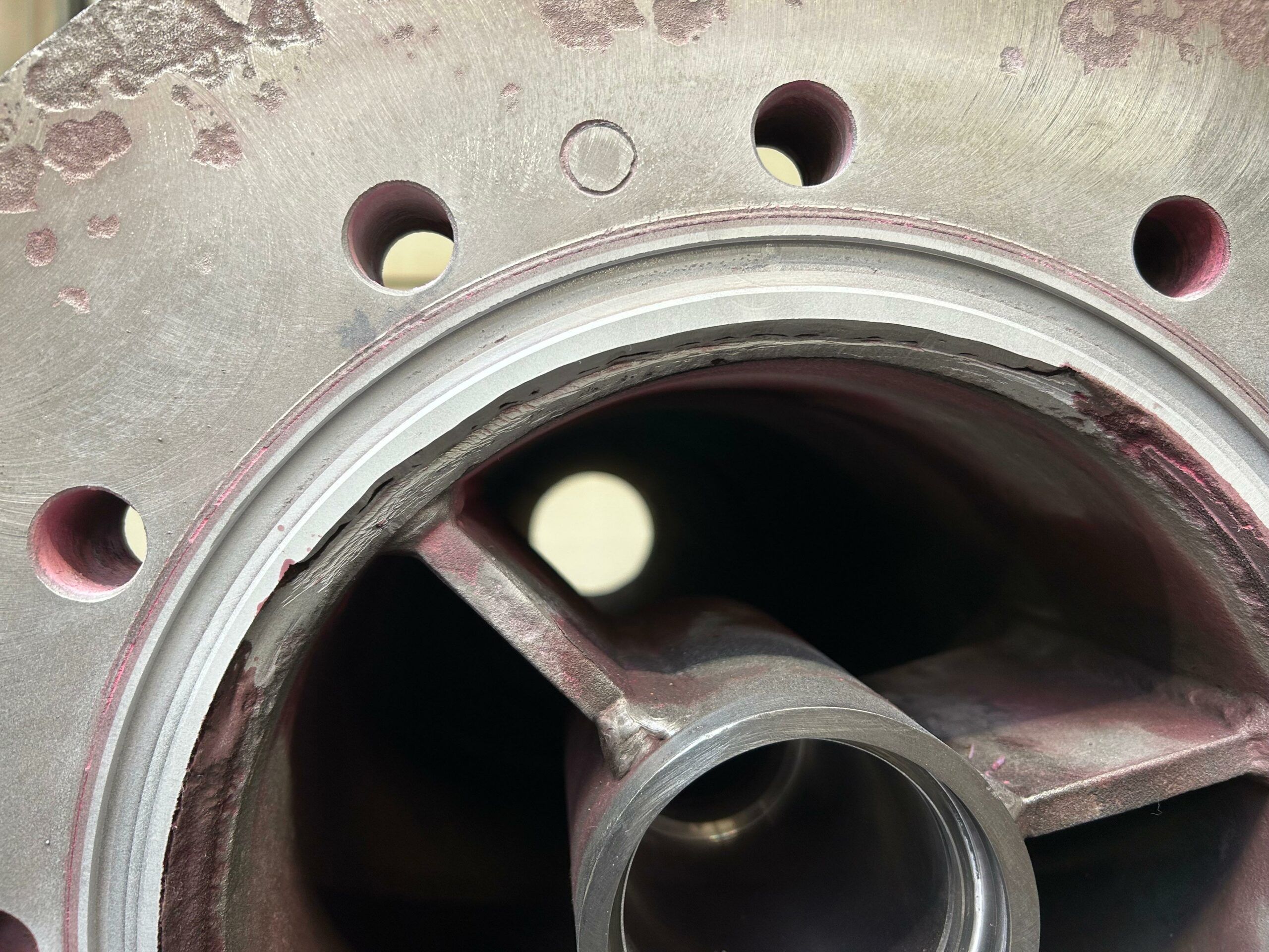 Niet-destructief onderzoek met penetrant
